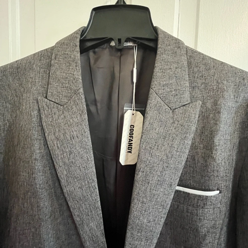 COOFANDY Mens Casual Suit Blazer Jackets Lightweight. 2 Button. 3xl